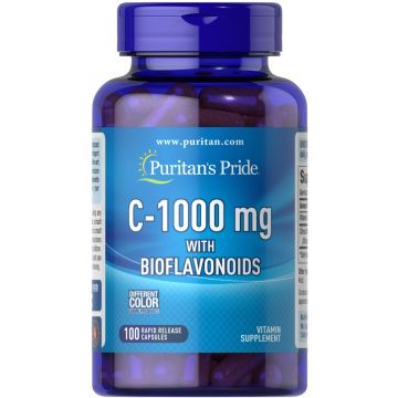 Puritan's Pride Vitamine C 1000 mg met bioflavonoïden 100 capsules 1410