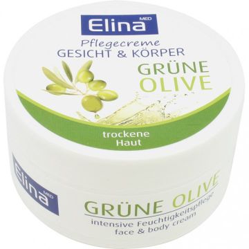 Elina Verzorgende Gezichts en Body Creme Groen Olijf 150 ml