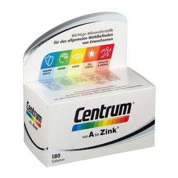 Centrum A bis Zink + Floraglo-Lutein Capletten, 180 St