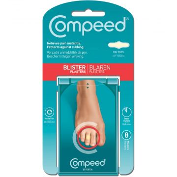 COMPEED® Blaren Pleisters op tenen 8 stuks