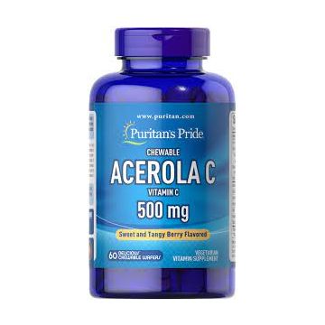 Puritan's Pride Acerola C-500 / 500 mg 60 kauwtabletten 5000