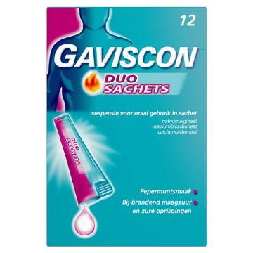 Gaviscon Duo Sachets Maagzuurremmers 12 zakjes