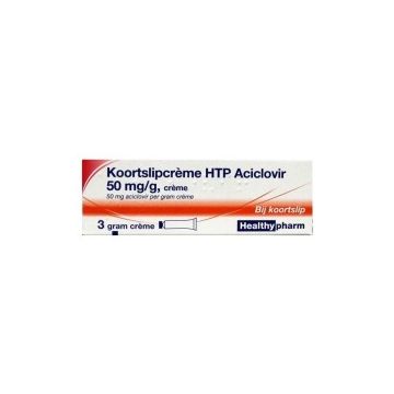 Healthypharm Koortslipcreme HTP Aciclovir 50 mg/g Creme 3 gr