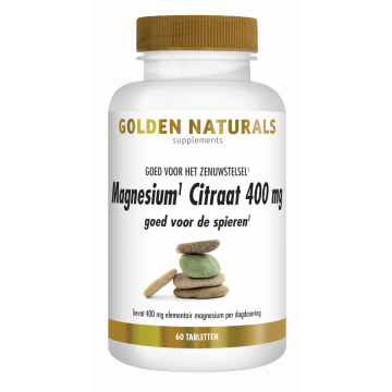 Golden Naturals Magnesium Citraat 400 mg 60 tabletten