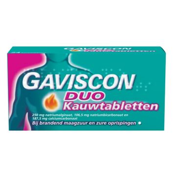 Gaviscon Duo Kauwtabletten 24 tabletten