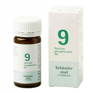 Schussler zout pfluger nr 9 Natrium Phosphoricum D6 100 Tabletten Glutenvrij