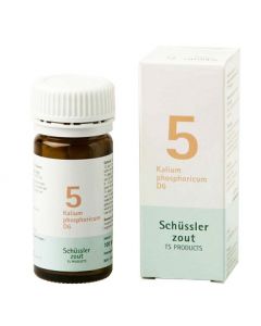 Schussler zout pfluger nr 5 Kalium Phosphoricum D6 100 Tabletten Glutenvrij